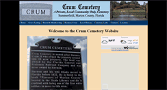 Desktop Screenshot of crumcemetery.com